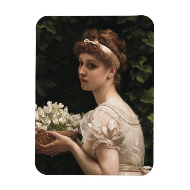 Pea Blossoms (von Edward Poynter) Magnet (Vertikal)