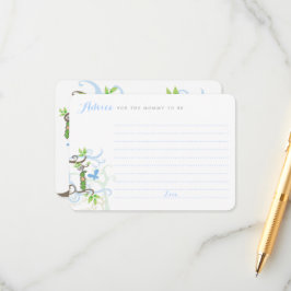 Pea in a Pod Garden Boy Baby Shower Game Mommy Hinweiskarte