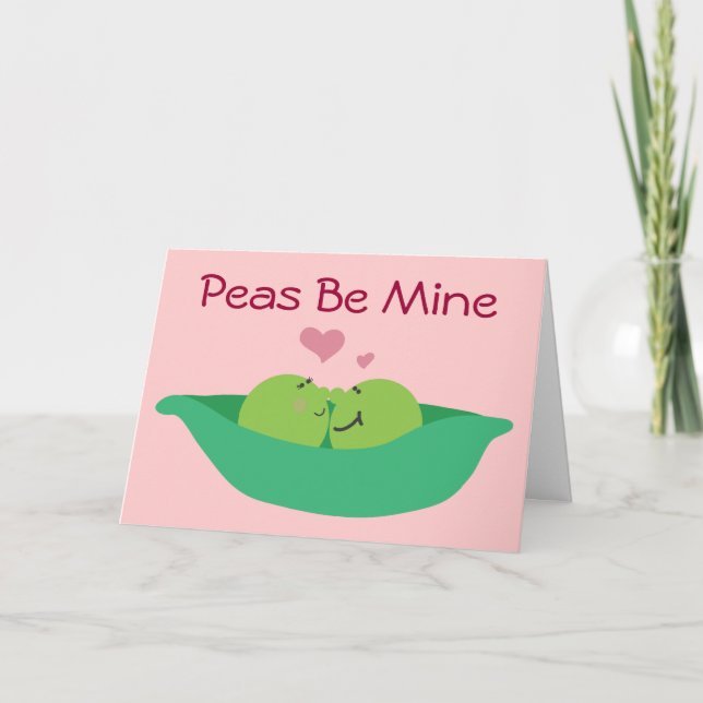 Pea Pod Sweethearearts Seien Sie meine Karte (Vorderseite)