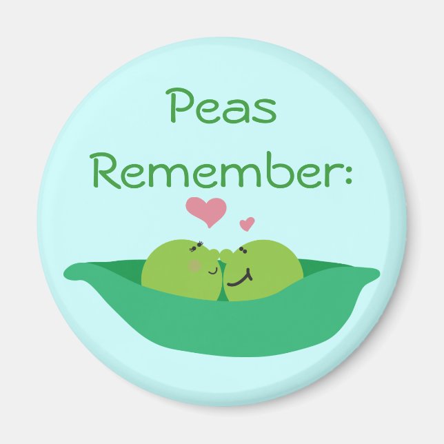 Pea Pod Sweetheart Magnet (Vorne)