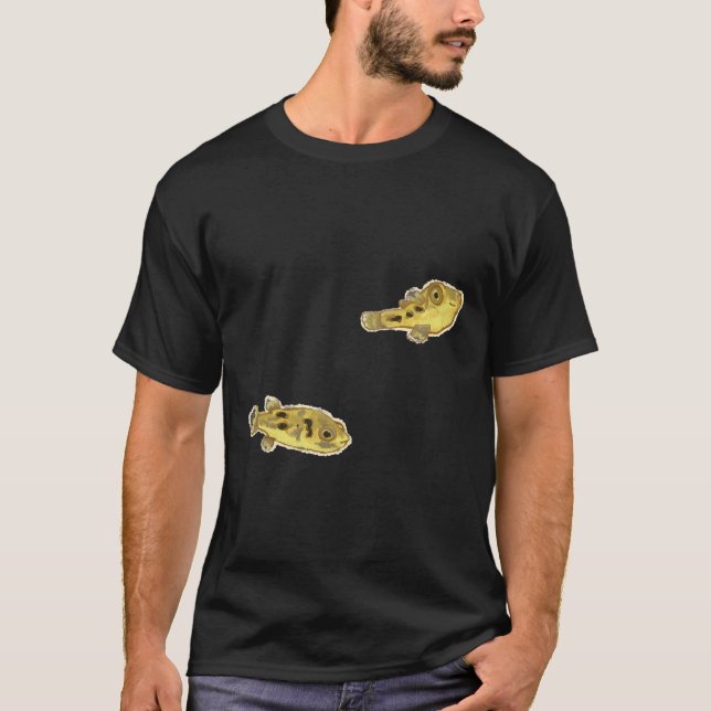 Pea Puffers Bb Puffers Mini Puffer Fisch T-Shirt (Vorderseite)