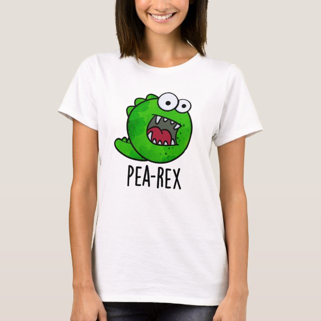 Pea Rex Funny Dinosaur Veggie TRex Pun T-Shirt (Vorderseite)