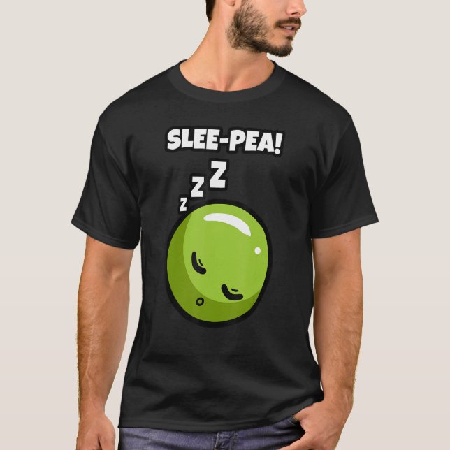 Pea Vegetarian Sleeping Seed Pod Blüte Pflanze V T-Shirt (Vorderseite)