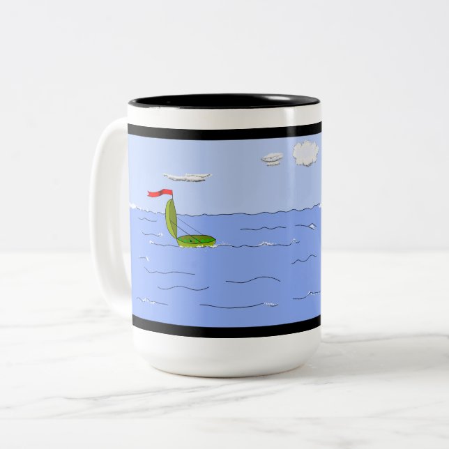 Pea-Voyage I Zweifarbige Tasse (Vorderseite Links)