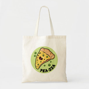 Pea-zza Niedliche Pizza Gemüsepflanze Taschentuch Tragetasche