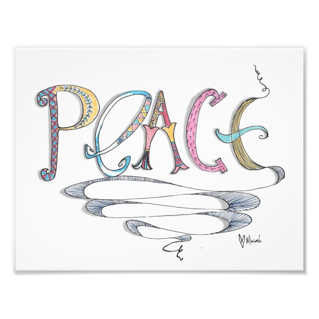 Peace 11 x 8,5 Print Fotodruck (Vorne)