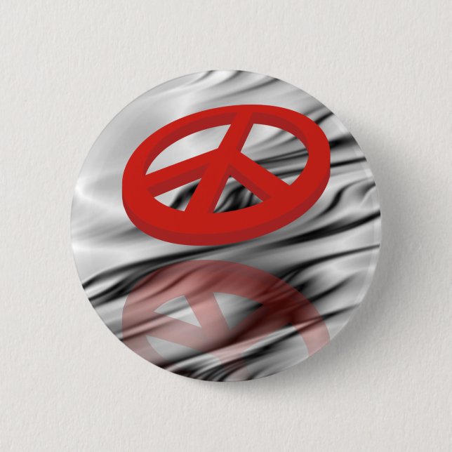 Peace 3D / Reflexion Button (Vorderseite)