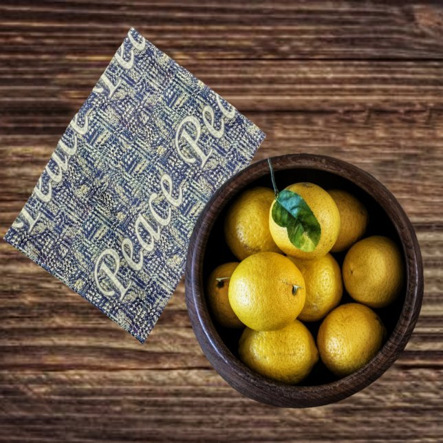 Peace Abounds Geschirrtuch (Prepare your Holiday dinner with your Peace Abounds Kitchen Towel!)