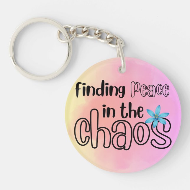 Peace Acrylic Schlüsselanhänger (Vorderseite)