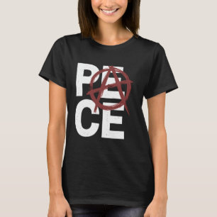Peace Anarchy Symbol Activist Protest Trendy Distr T-Shirt