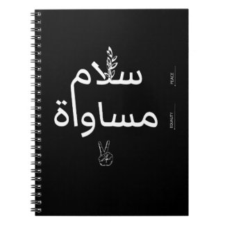 Peace and Equality saying Social Justice Warriors Notizblock