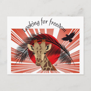 Peace and Freedom for all Postkarte