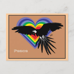 Peace and Freedom for all Postkarte
