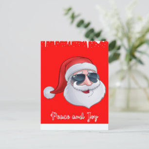 Peace and Joliday Card Red Feiertagspostkarte