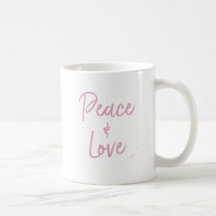 PEace-and-Liebe-Pink Kaffeetasse
