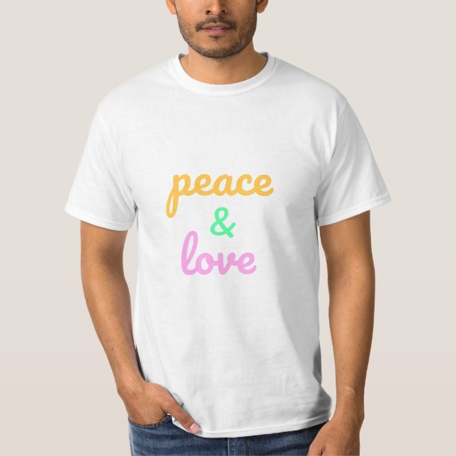 Peace and love T-Shirt (Vorderseite)