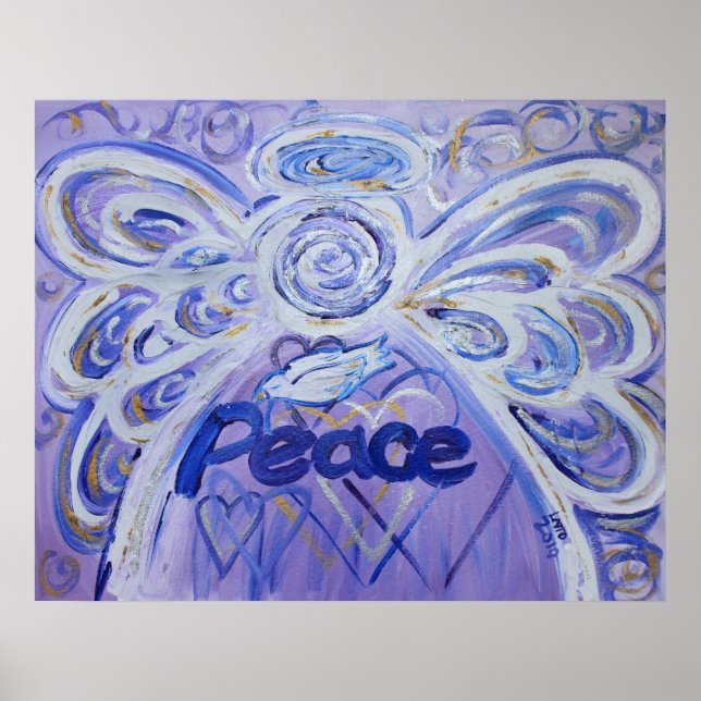 Peace Angel Art Poster Print (Vorne)