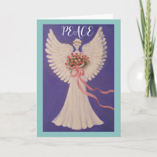 Peace Angel Standard, 5" x 7" geklappte Grußkarte Karte