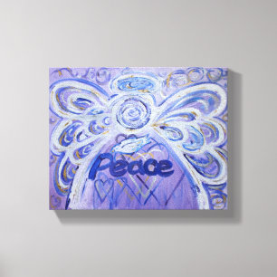 Peace Angel Word Art Malerei Wrapped Canvas Leinwanddruck