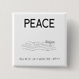 Peace Be still Boat in water Button
