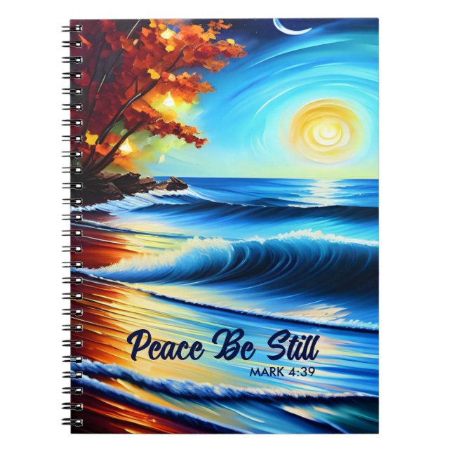 Peace Be Still Notebook Notizblock (Vorderseite)