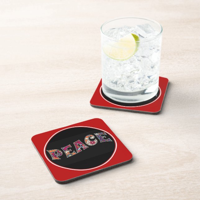 Peace Beverage Coaster Getränkeuntersetzer (Rechte Seite)