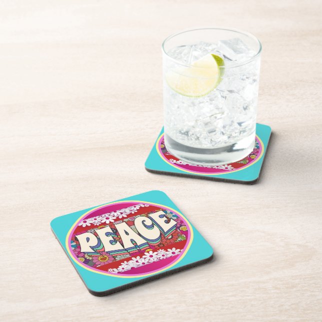 Peace Beverage Coaster Getränkeuntersetzer (Rechte Seite)