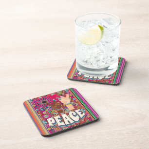 Peace Beverage Coaster Getränkeuntersetzer
