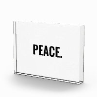 Peace Black Minimalist Typografy anti War
