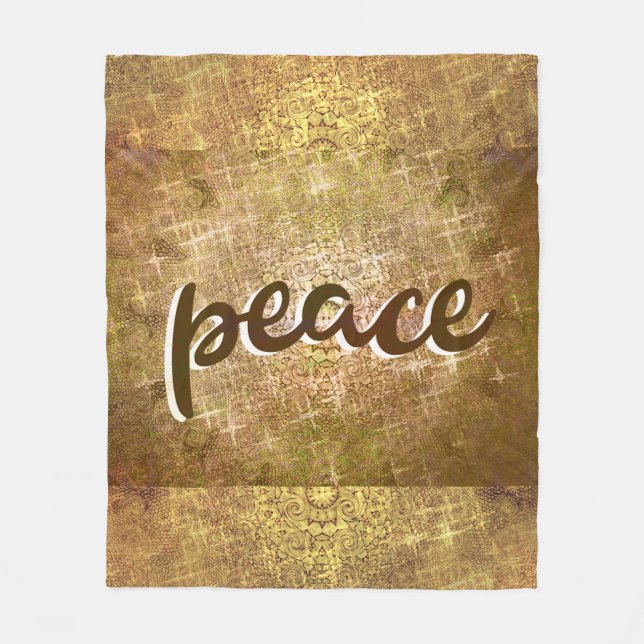 Peace Blanket Fleecedecke (Vorderseite)