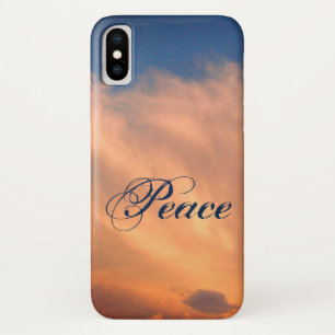 Peace Blue Sky Fluffy Pink Clouds Foto Celestial Case-Mate iPhone Hülle