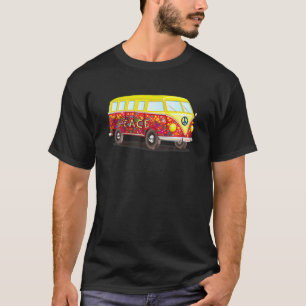 Peace Blume Child Liebe Hippie Bus T-Shirt