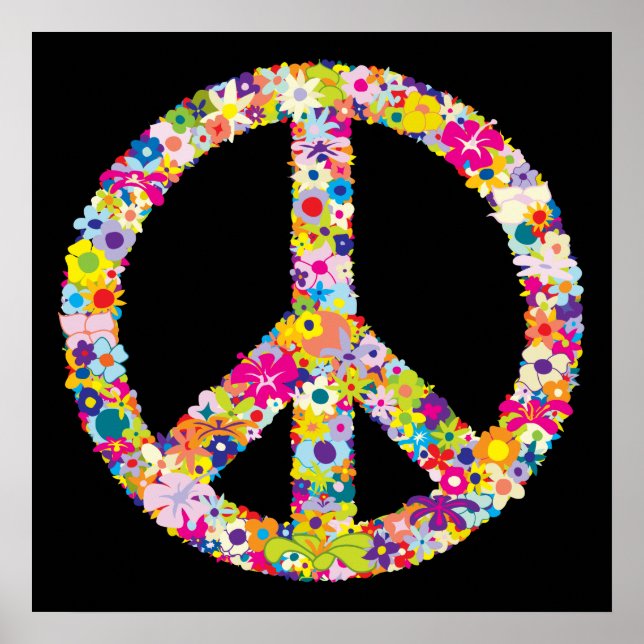 Peace Blume Poster (Vorne)