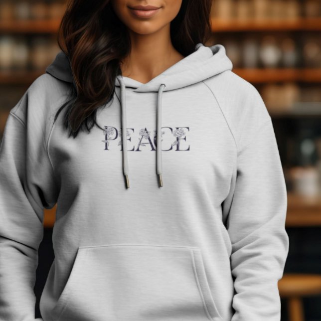 Peace Botanical Hydrangea Hoodie (Von Creator hochgeladen)