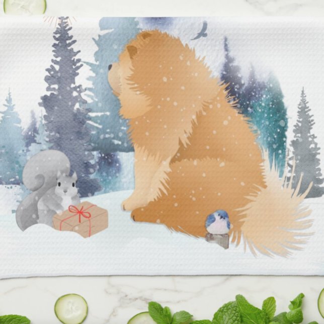 PEACE Chow Dog Geschirrtuch (Von Creator hochgeladen)