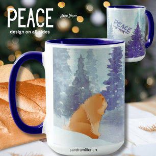PEACE Chow dog Tasse - sehen Sie beide Seiten