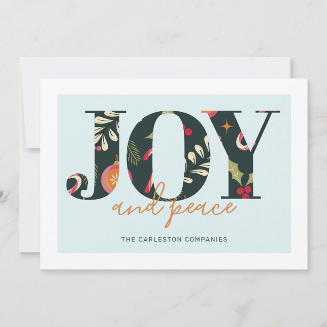 Peace Christmas Card Einladung (Vorderseite)