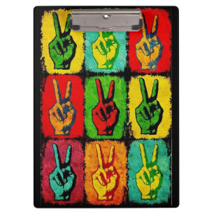 Peace Clipboard Klemmbrett