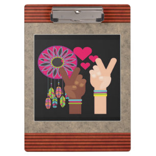 Peace Clipboard Klemmbrett