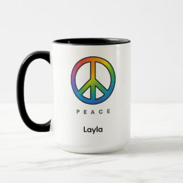 Peace Colorful Unisex Tasse