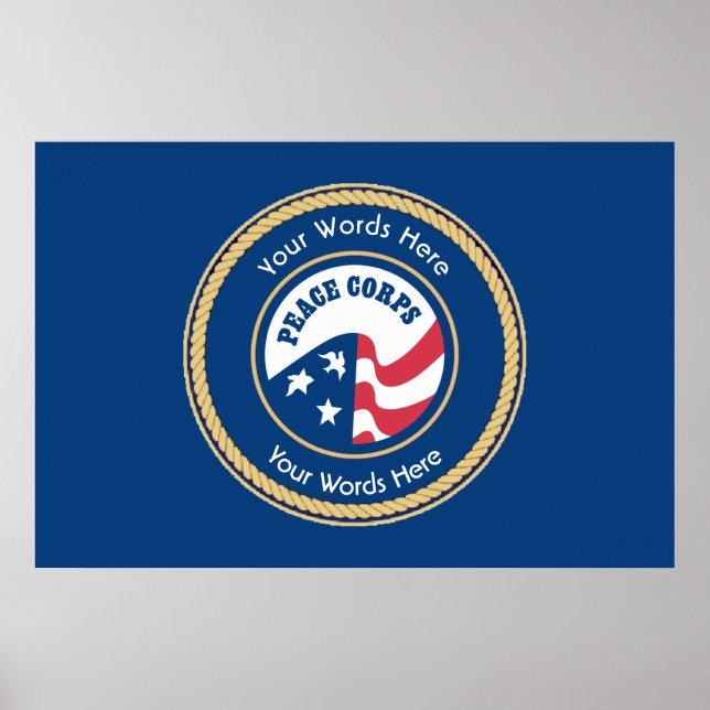 Peace Corps Universal Rope Shield Poster (Vorne)