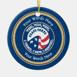 Peace Corps VVV Universal Shield Keramikornament
