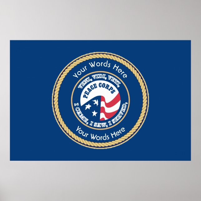 Peace Corps VVV Universal Shield Poster (Vorne)