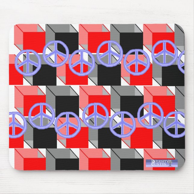 Peace Cubes Mousepad (Vorne)