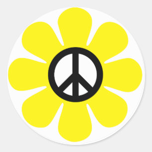Peace Daisy Sticker