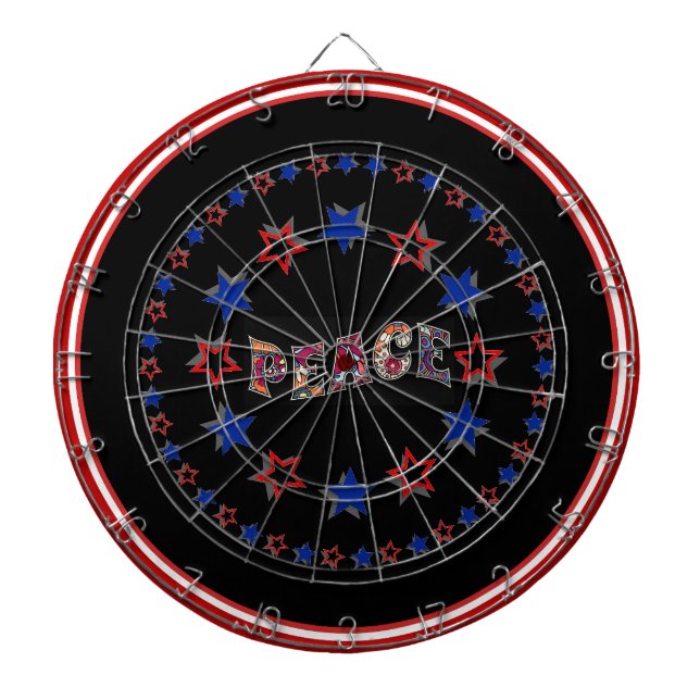 Peace Dart Board Dartscheibe (vorne)
