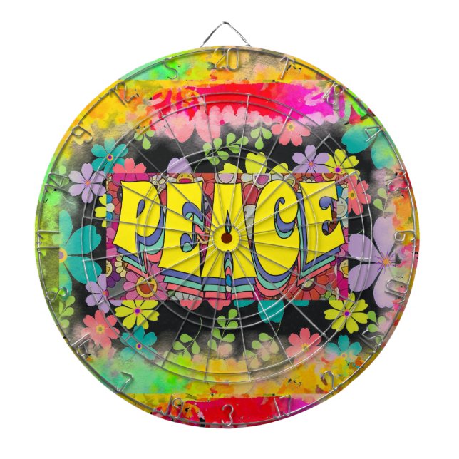 Peace Dart Board Dartscheibe (vorne)