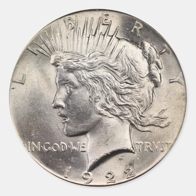 Peace Dollar Sticker Set (Vorderseite)