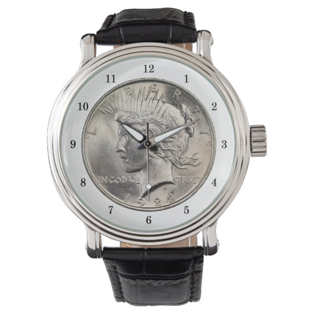 Peace Dollar Wrist Watch Armbanduhr (Vorderseite)