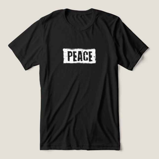 Peace Double Sided  Tri-Blend Shirt (Design Vorderseite)